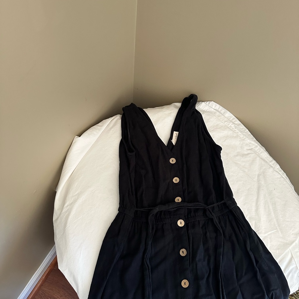 Black Button-Down Dress